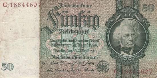 50 Mark 1933 ro.175b C/G